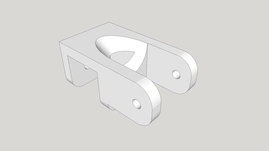 19mm 3/4' Folding Chair Hinge Left 3D Warehouse
