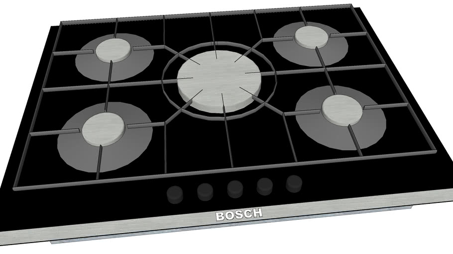 BOSCH Cooktop 700mm x 5 3D Warehouse