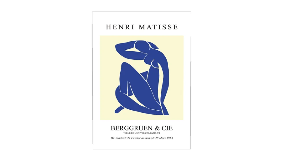 Quadro Decorativo Matisse Nu Azul