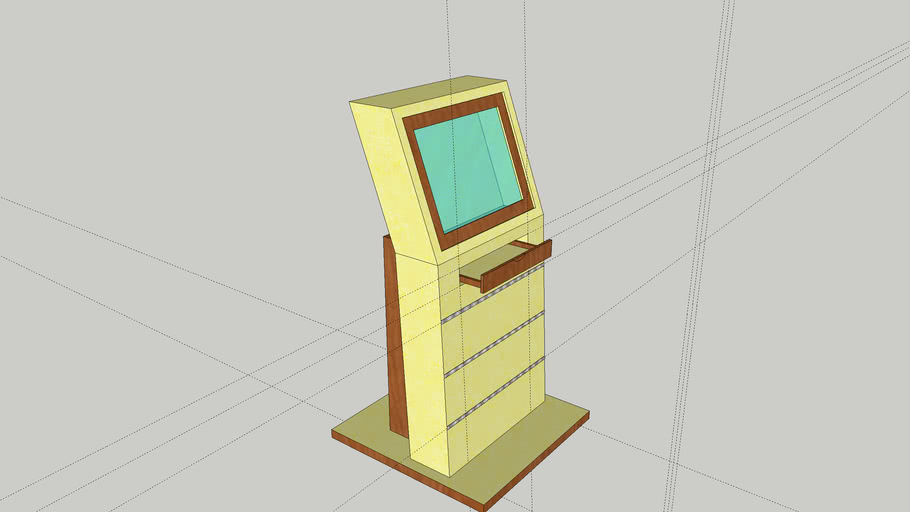 meja informasi | 3D Warehouse