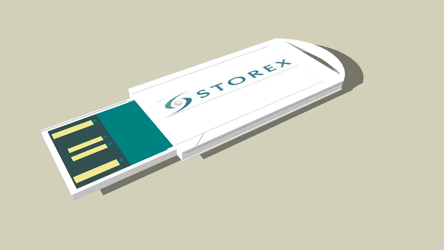 Storex Mobi-Key III 464 MB USB 1.1 (white) | 3D Warehouse