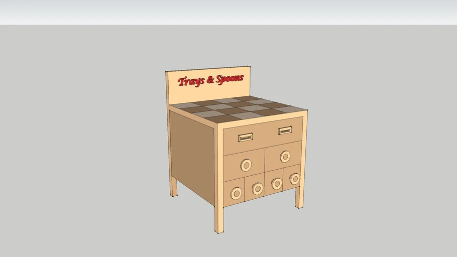Cookery table # 1 | 3D Warehouse