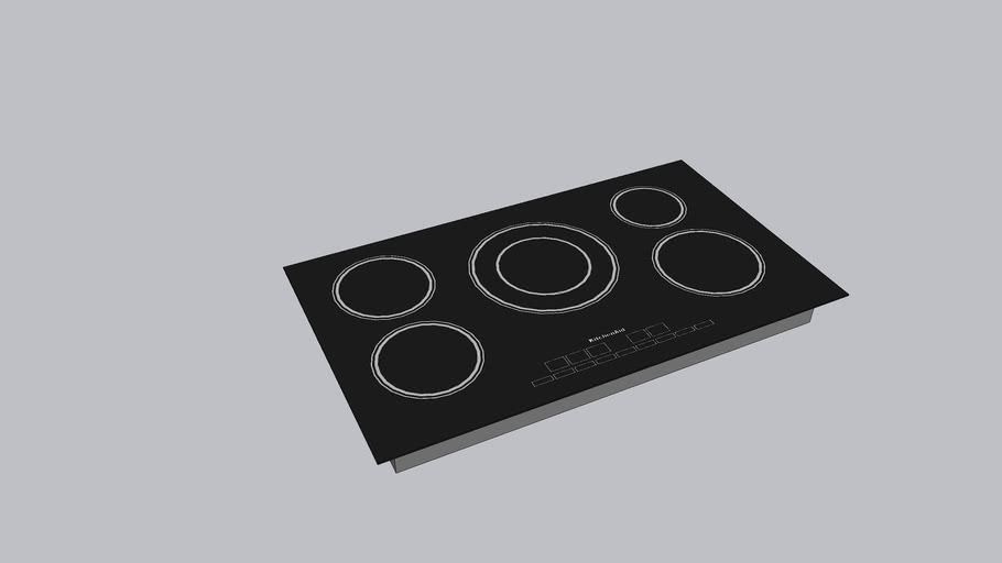 KitchenAid 36' Induction Cooktop 3D Warehouse
