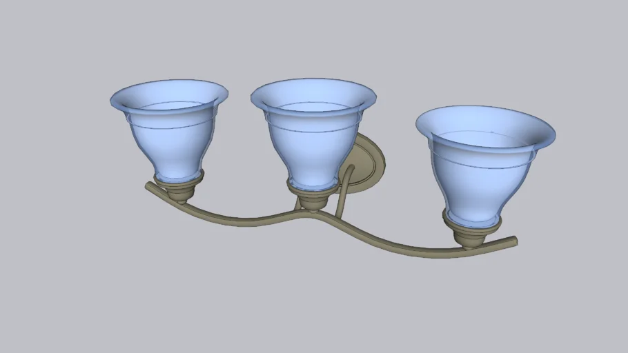 Bathroom Light Fixture | 3D Warehouse