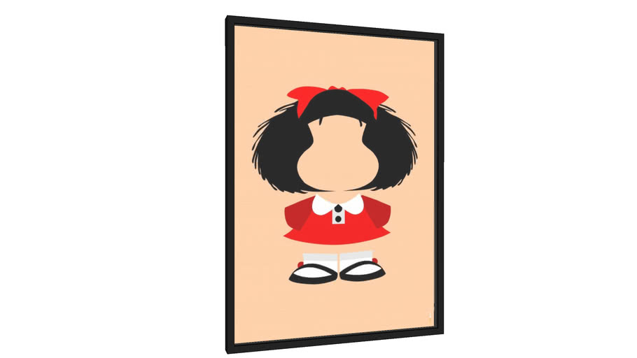 Quadro Mafalda Minimalista - Galeria9, por Rafa Gomes