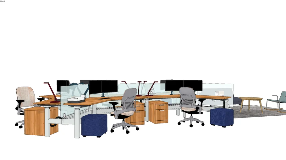 Benching Typ | 3D Warehouse