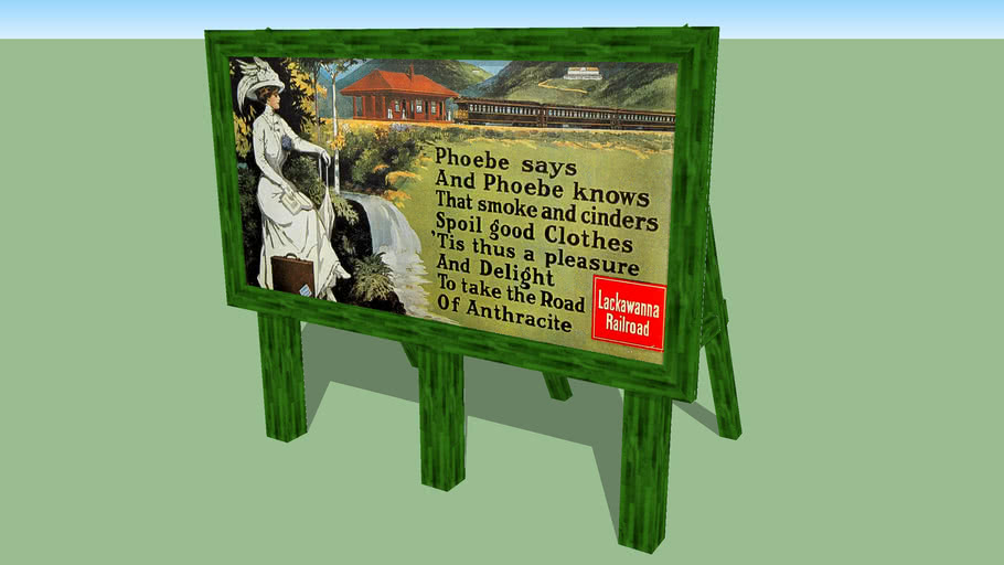 HO scale billboard 3D Warehouse