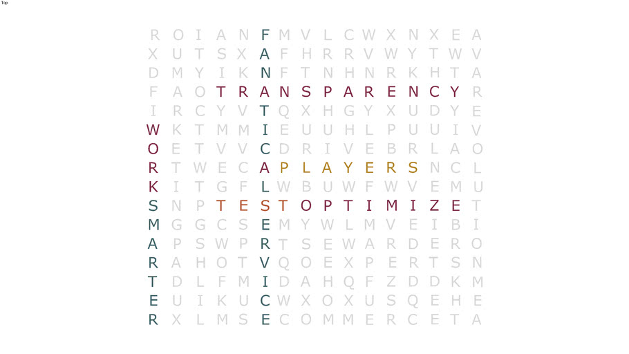 crossword puzzle for wall 3D Warehouse