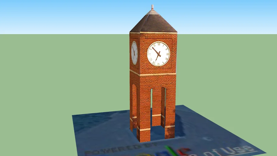Crestline Clock Tower 3D Warehouse