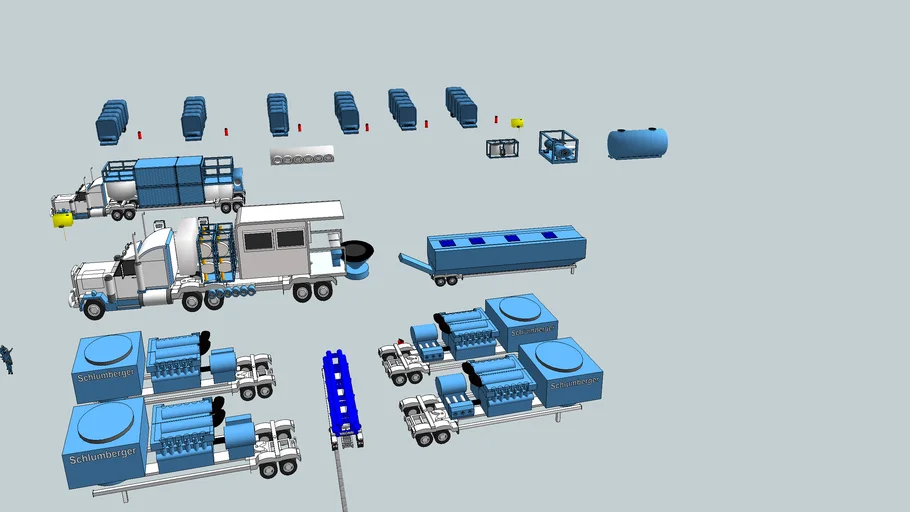 Hydraulic Fracturing Unit 3D Warehouse