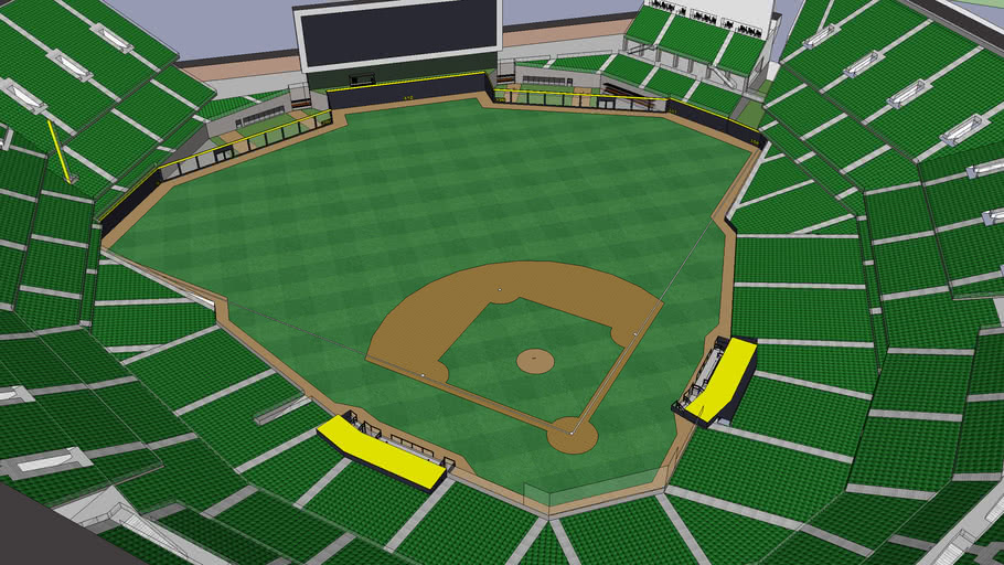 Oakland Athletics Ballpark 3D Warehouse