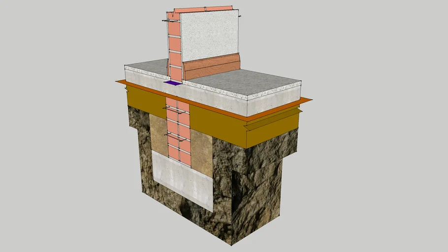 SANS 10400 - SINGLE BRICK FOUNDATION | 3D Warehouse