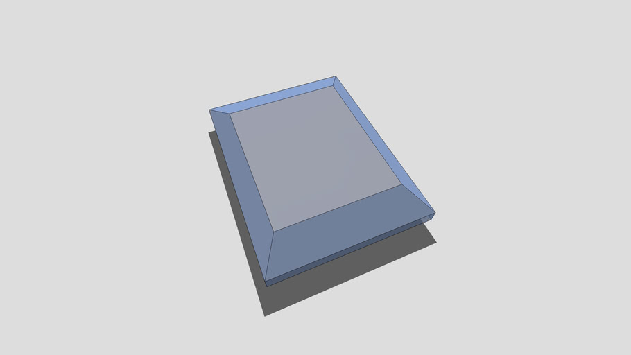 1-1/2' x 2' Glass Bevel | 3D Warehouse