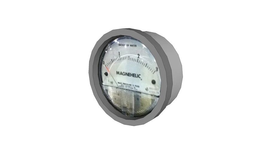 Dwyer Series 2000 Magnehelic Differential Pressure Gages 3D Warehouse