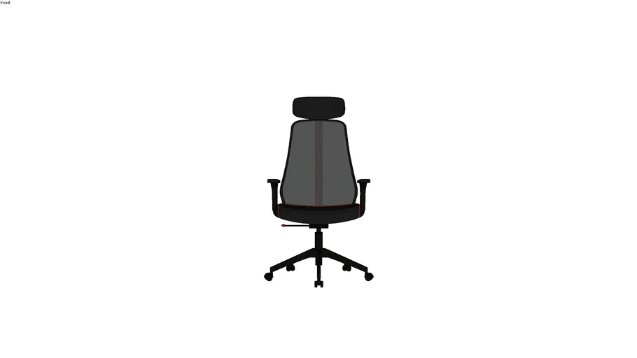 IKEA MATCHSPEL GAMING CHAIR BLACK RED