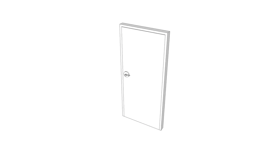 Office Door(Closed) | 3D Warehouse