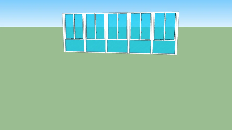 6x20 front wall glass