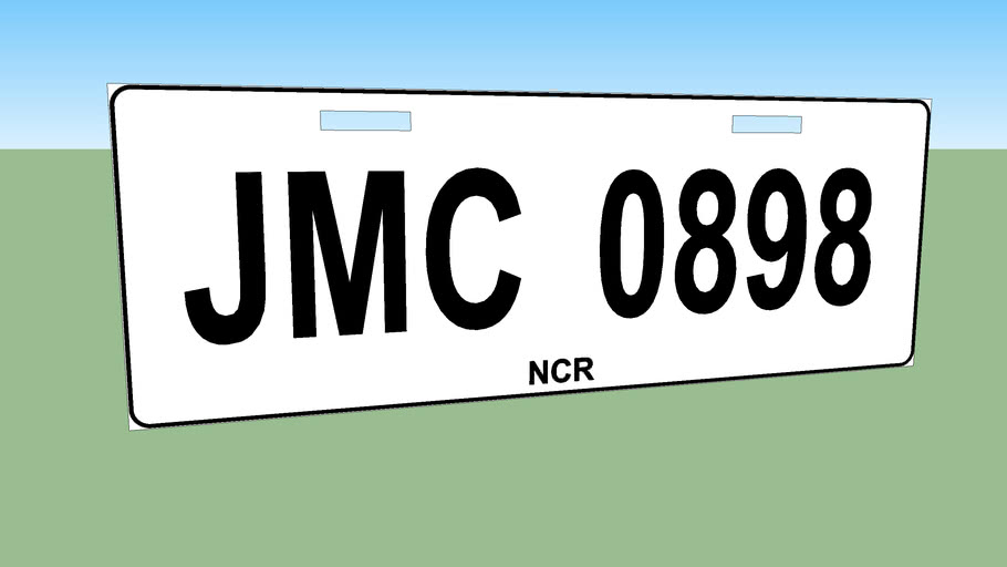 philippine-plate-number-private-vehicle-3d-warehouse