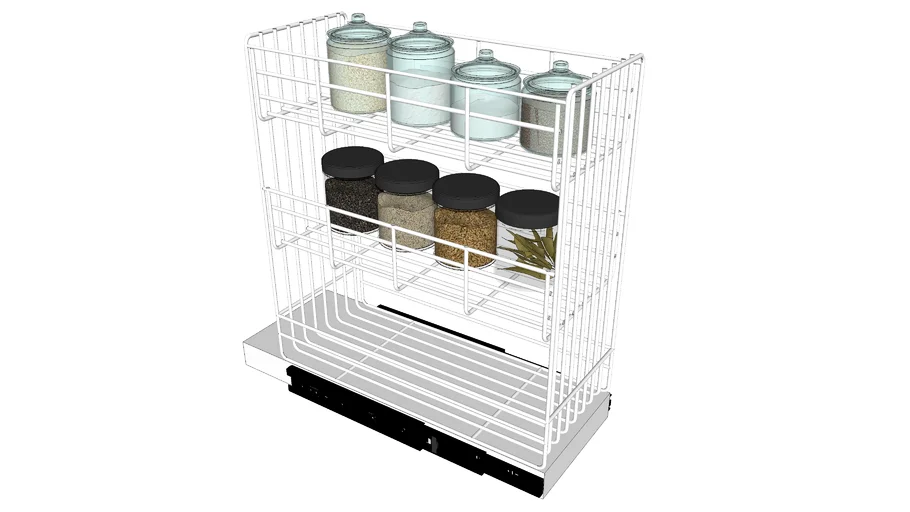 Iron Coating Spice Rack | Rak Bumbu Besi Putih