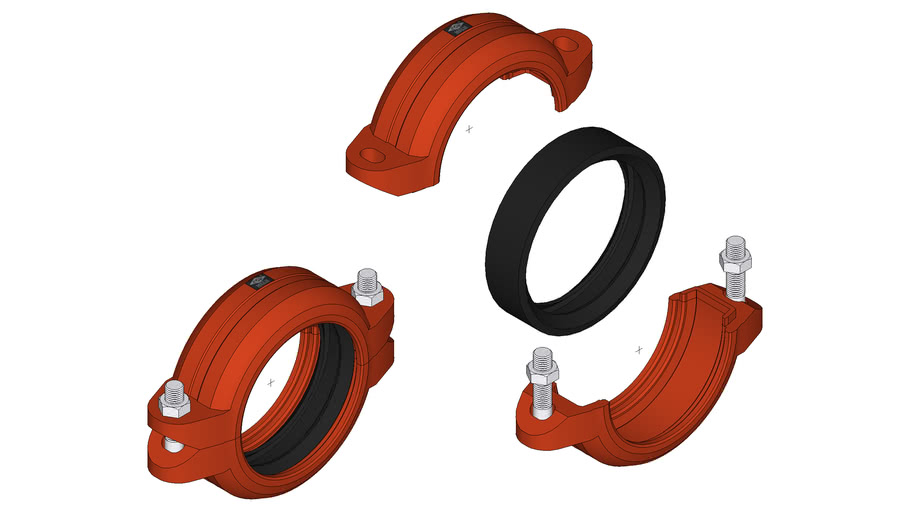 Rigid Coupling 3 inch. 3D Warehouse