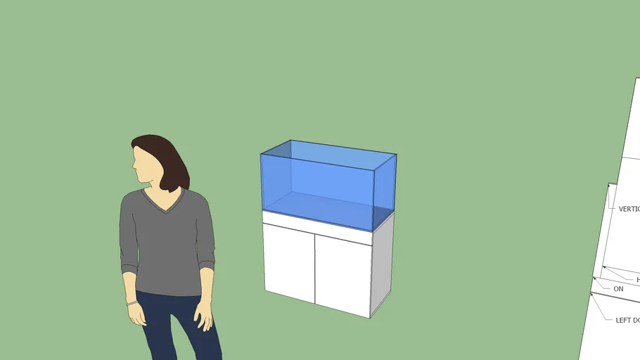 90P ADA Aquarium + Stand 3D Warehouse