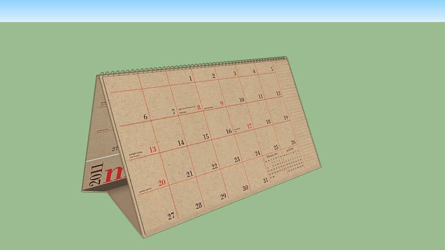 CalendarTakvim 3D Warehouse