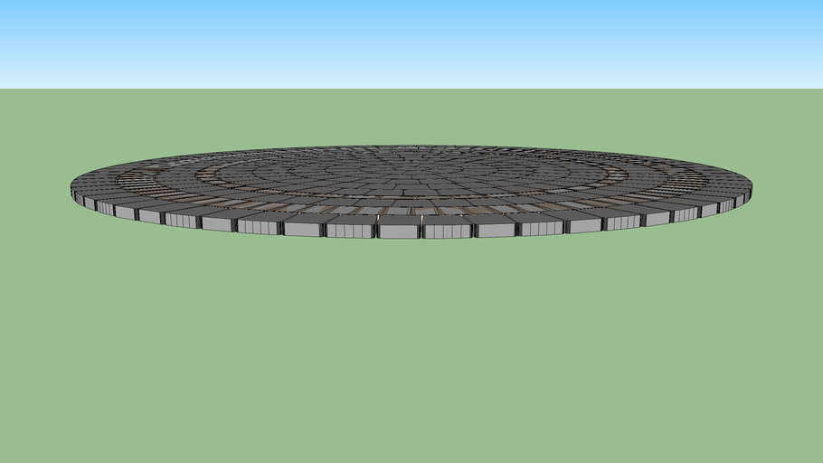 oasis circle patio 3D Warehouse