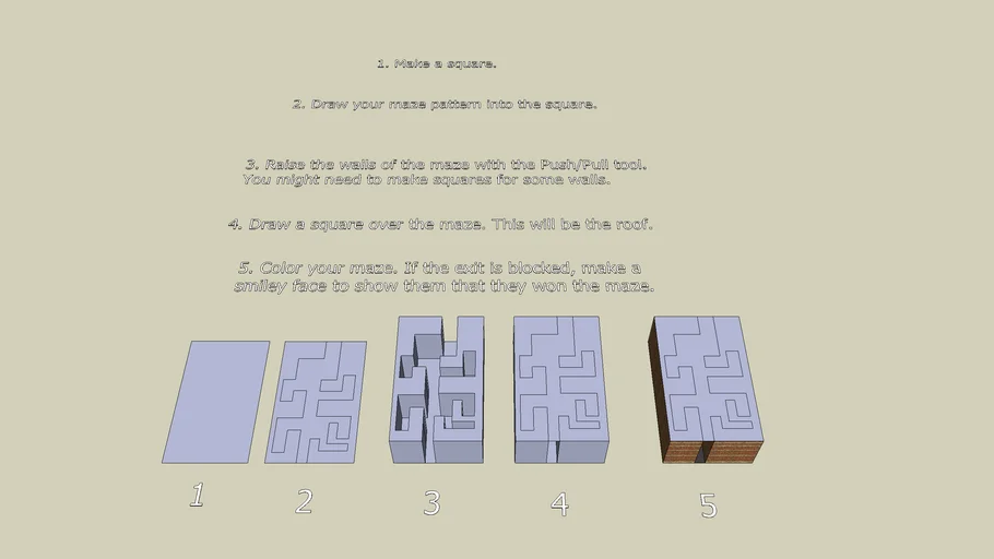 Tutorial How To Make Your Own 3D Maze 3D Warehouse