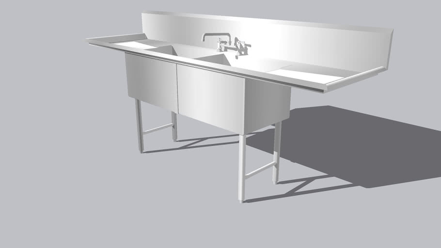 steel sink 3D Warehouse