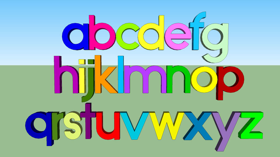 Alphabet ABC | 3D Warehouse