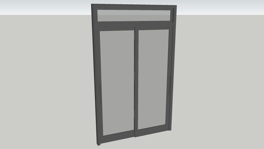 1500x2400 Double Sliding Door 3D Warehouse