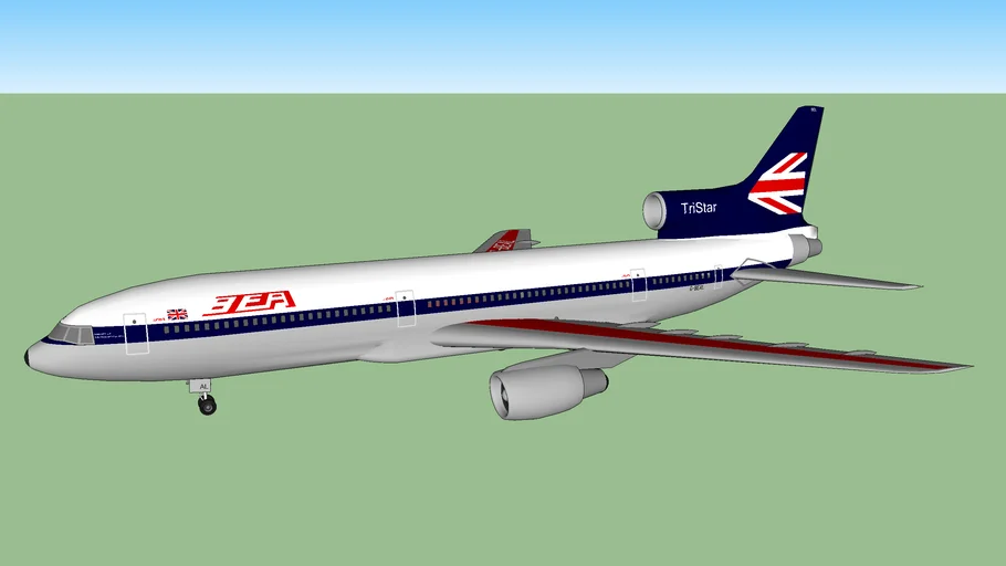 BEA - British European Airways L-1011-385-1 Tristar 1 (1976) | 3D Warehouse