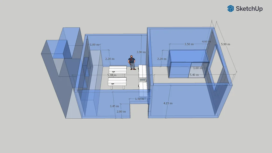 WEETC Boiler Room 3D Wireframe Model v1_05 3D Warehouse