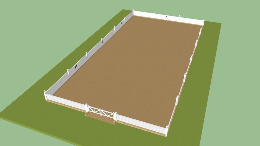 3D horse riding area 3D Warehouse