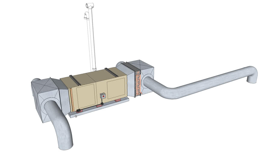 Air Handler with Hot Water Coil 3D Warehouse