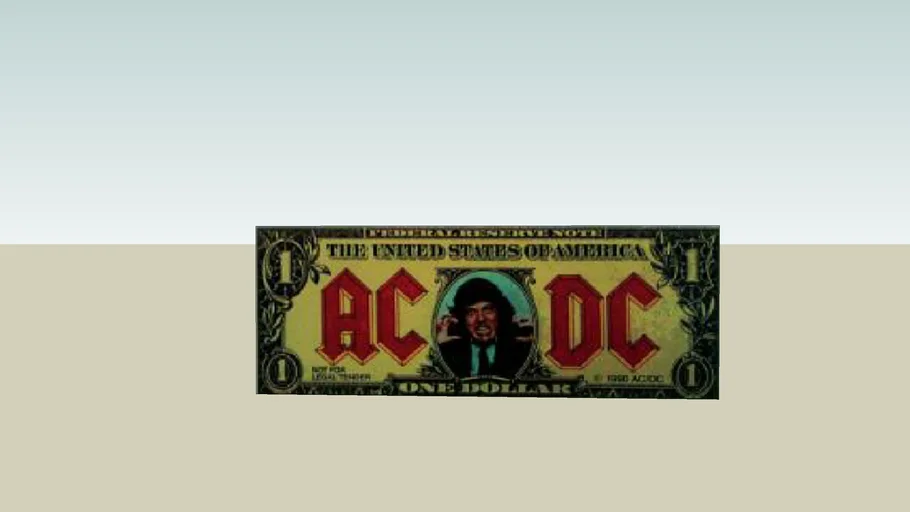 the AC/DC USA dollar | 3D Warehouse
