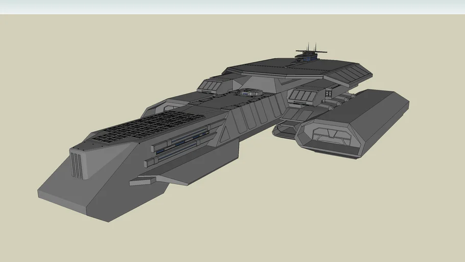 Hades class battelcrusier (with daedalus top wing) | 3D Warehouse