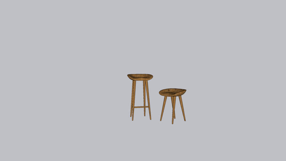 RANDLE TRACTOR COUNTER STOOL 3D Warehouse