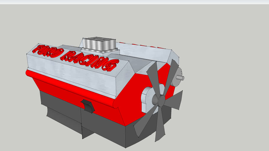 ford racing engine | 3D Warehouse