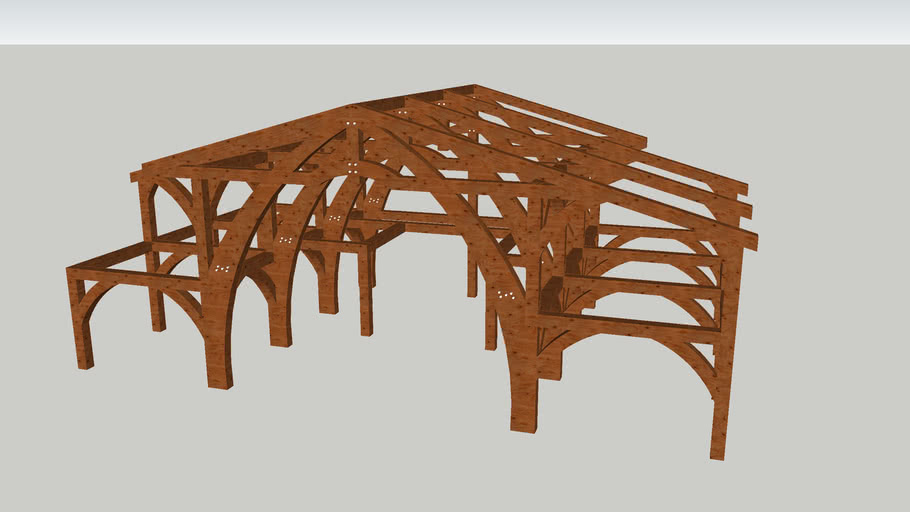 Cruck Frame House (Framework Only) 3D Warehouse