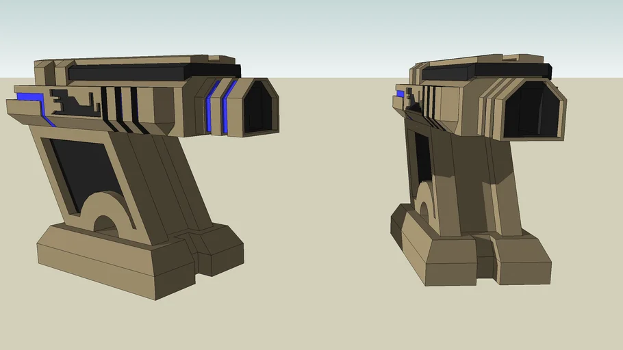 Eve online railgun 125mm Remodel 3D Warehouse