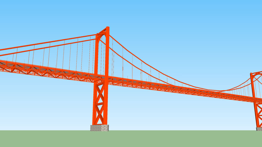 Suspension Bridge Model 3D Warehouse