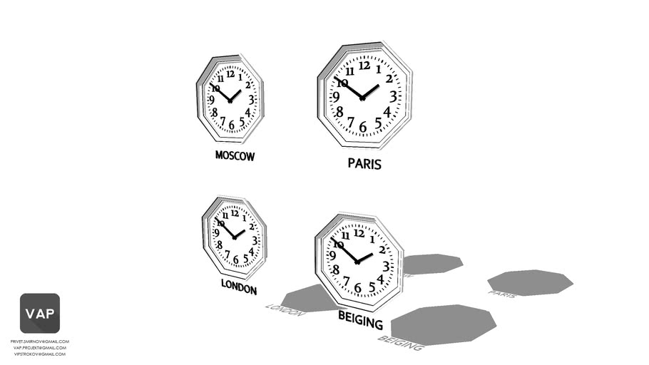 Reception clock | 3D Warehouse
