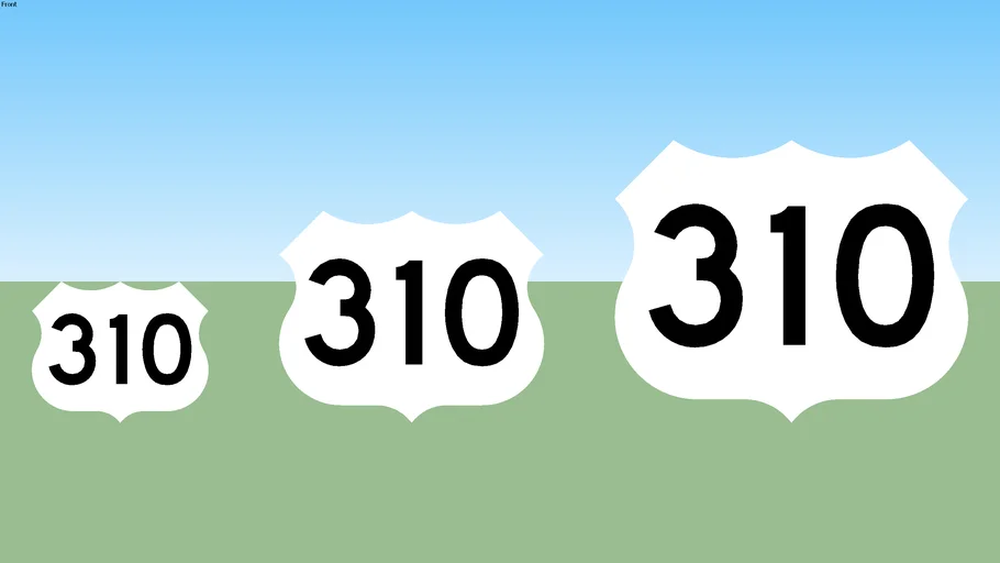 U.S. 310 Sign | 3D Warehouse