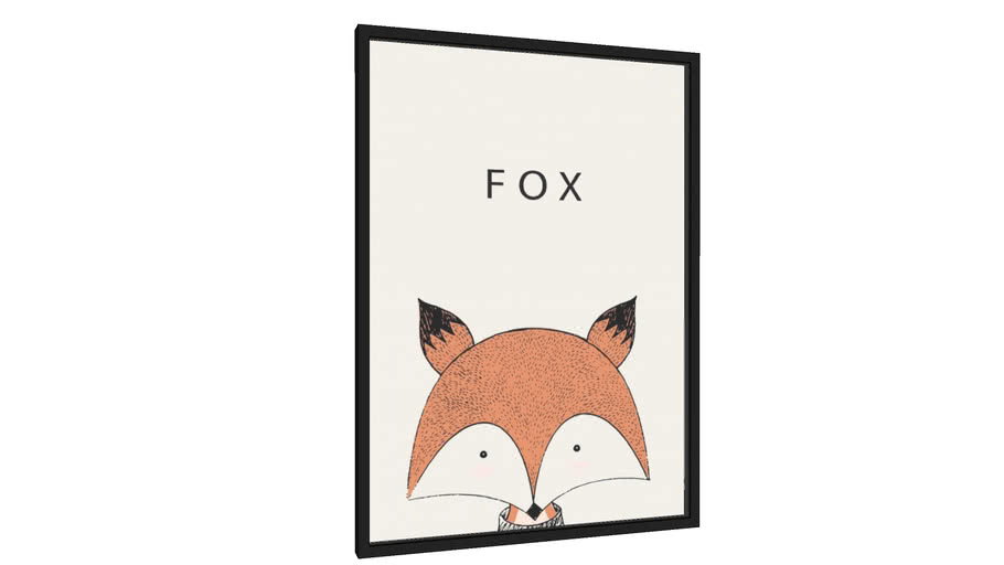 Quadro Fox - raposa - Galeria9, por Vitor Costa