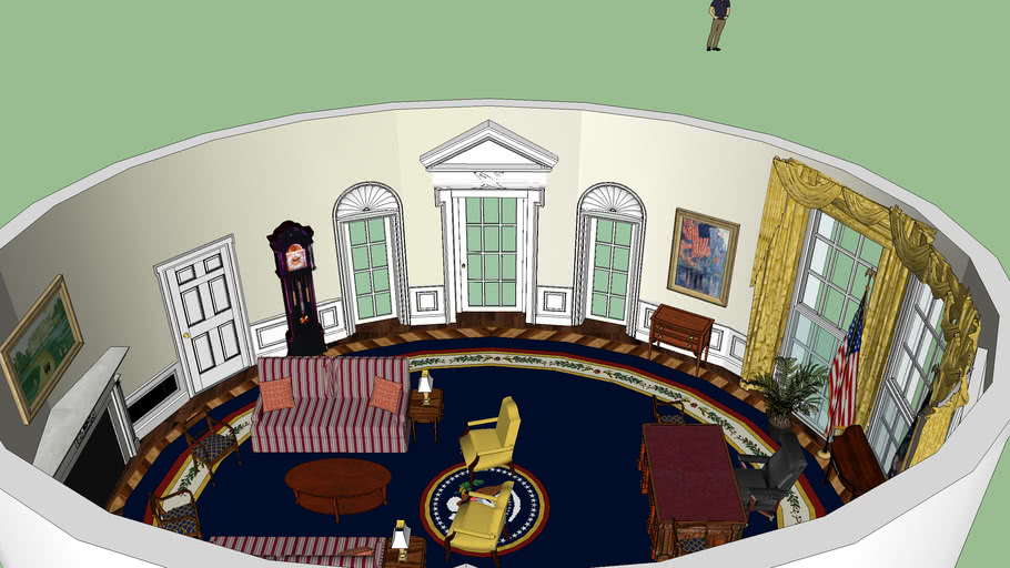 The West Wing Jed Bartlet Oval Office 3D Warehouse