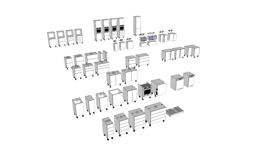 Kitchen elements | 3D Warehouse