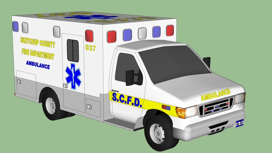 Sketchup County Ambulance 037