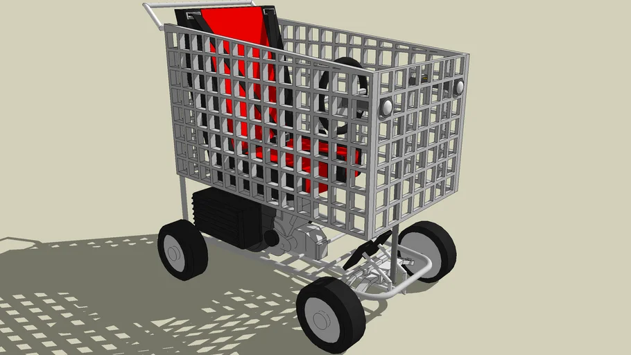 Motorized Shopping Cart 3D Warehouse
