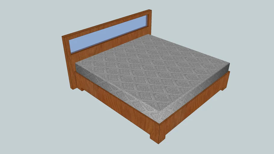 Cama king size 3D Warehouse